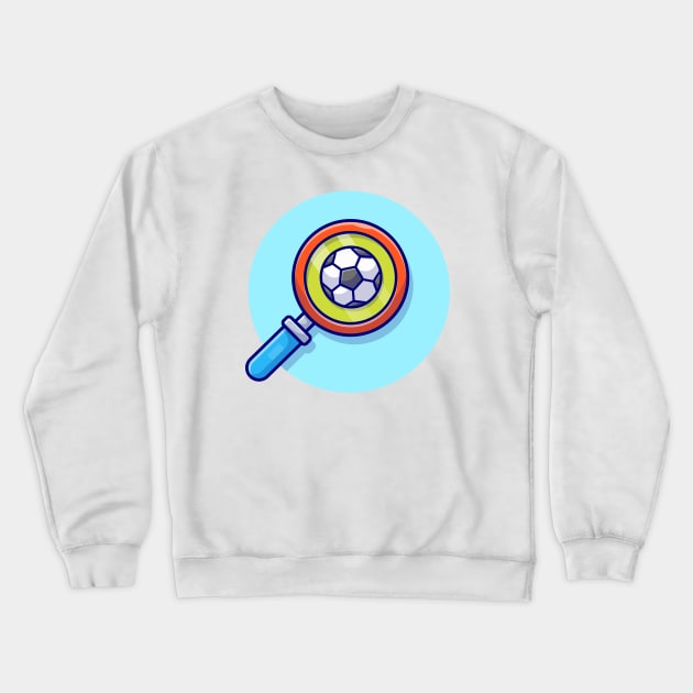 Finding Soccer Cartoon Vector Icon Illustration Crewneck Sweatshirt by Catalyst Labs